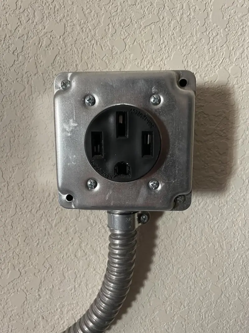 NEMA 14-50 outlet installed for Electrical Panel Upgrade in Garden Grove